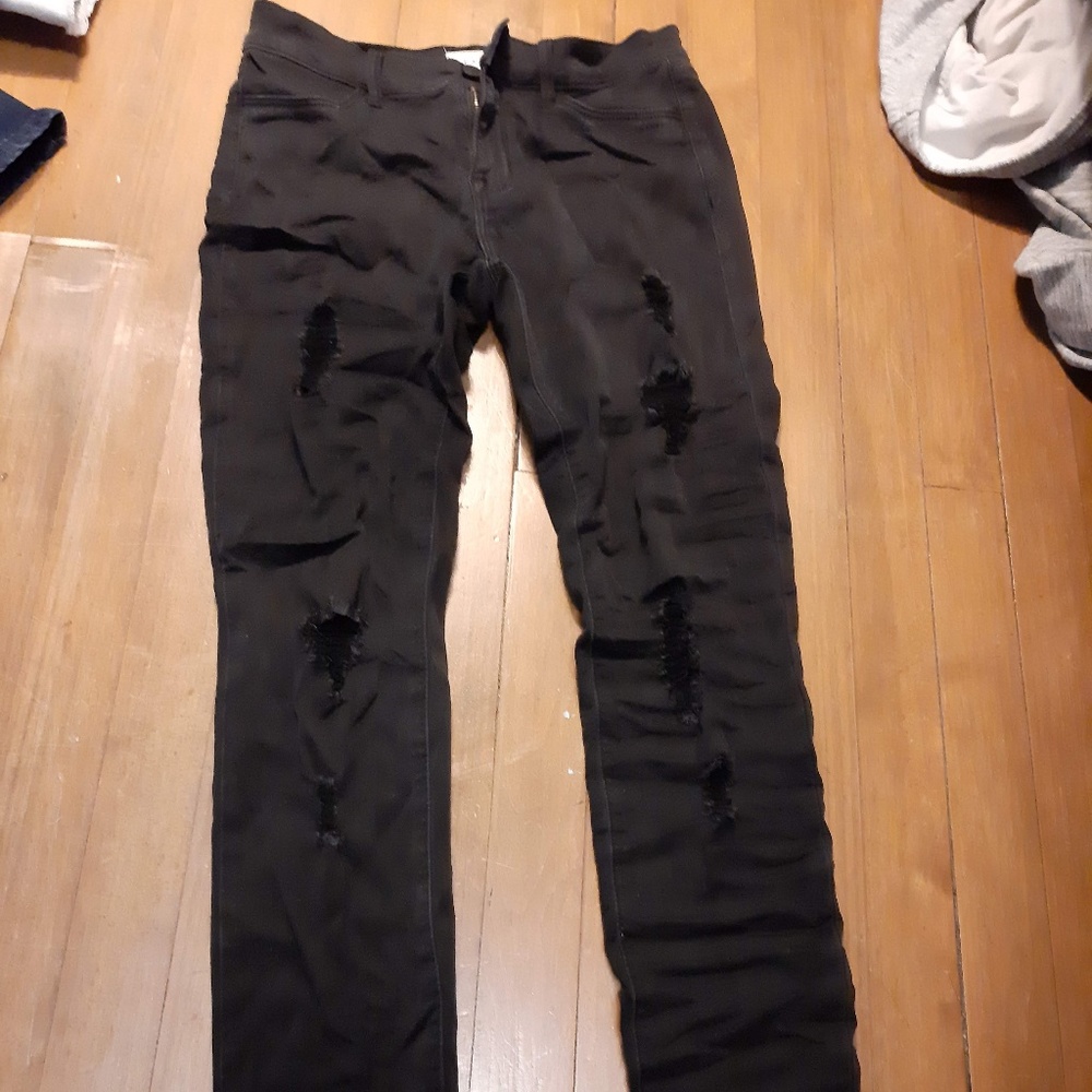Black Distressed PacSun Jeans